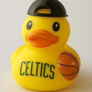 Basketball Rubber Duck: NBA Sports Themed Car Dashboard Decor