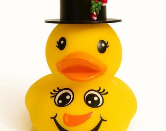 Holiday rubber duck  - 2025 snowman Christmas duck | every one is unique