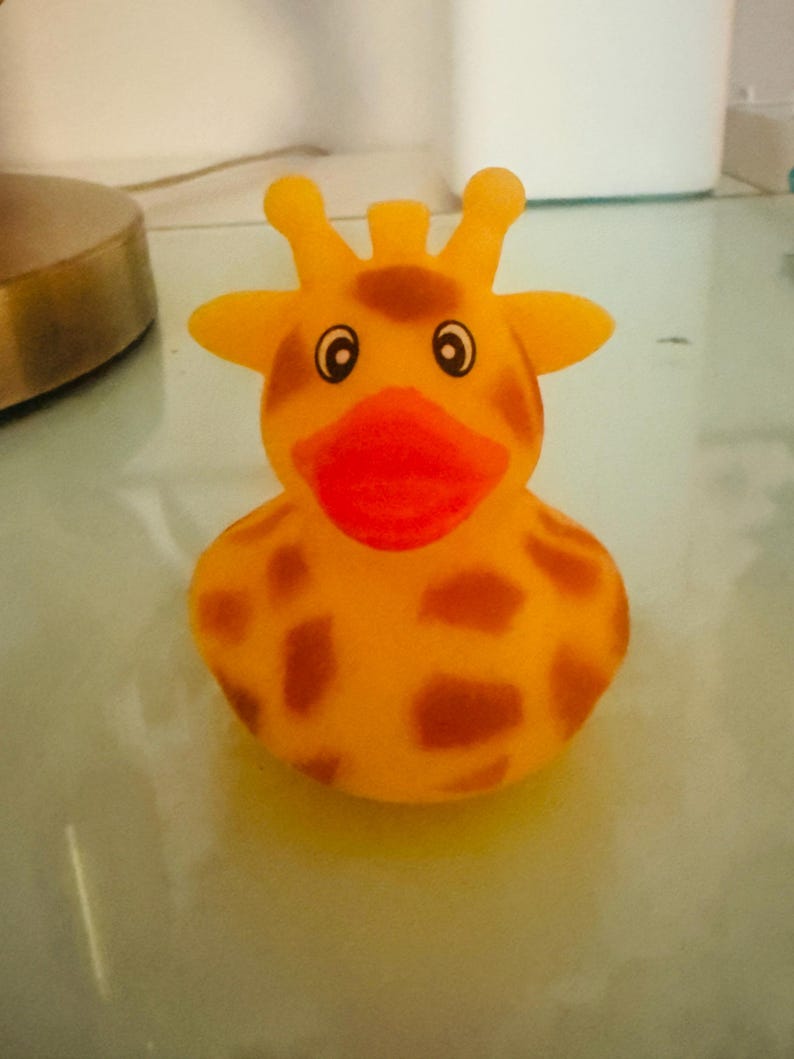 Giraffe Rubber Duck Novelty Office Gift, Collector Duck Etsy