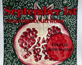 Cuadro digital para el 1 de septiembre - Impresiones artísticas de alta calidad - Varios tamaños - Feliz cumpleaños - Descarga digital - Láminas artísticas