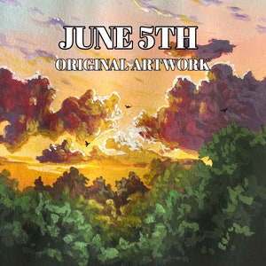 June 5th Birthday Painting - Artwork - Hand Painted - Synesthesia Art - Gift -Present - Original Painting