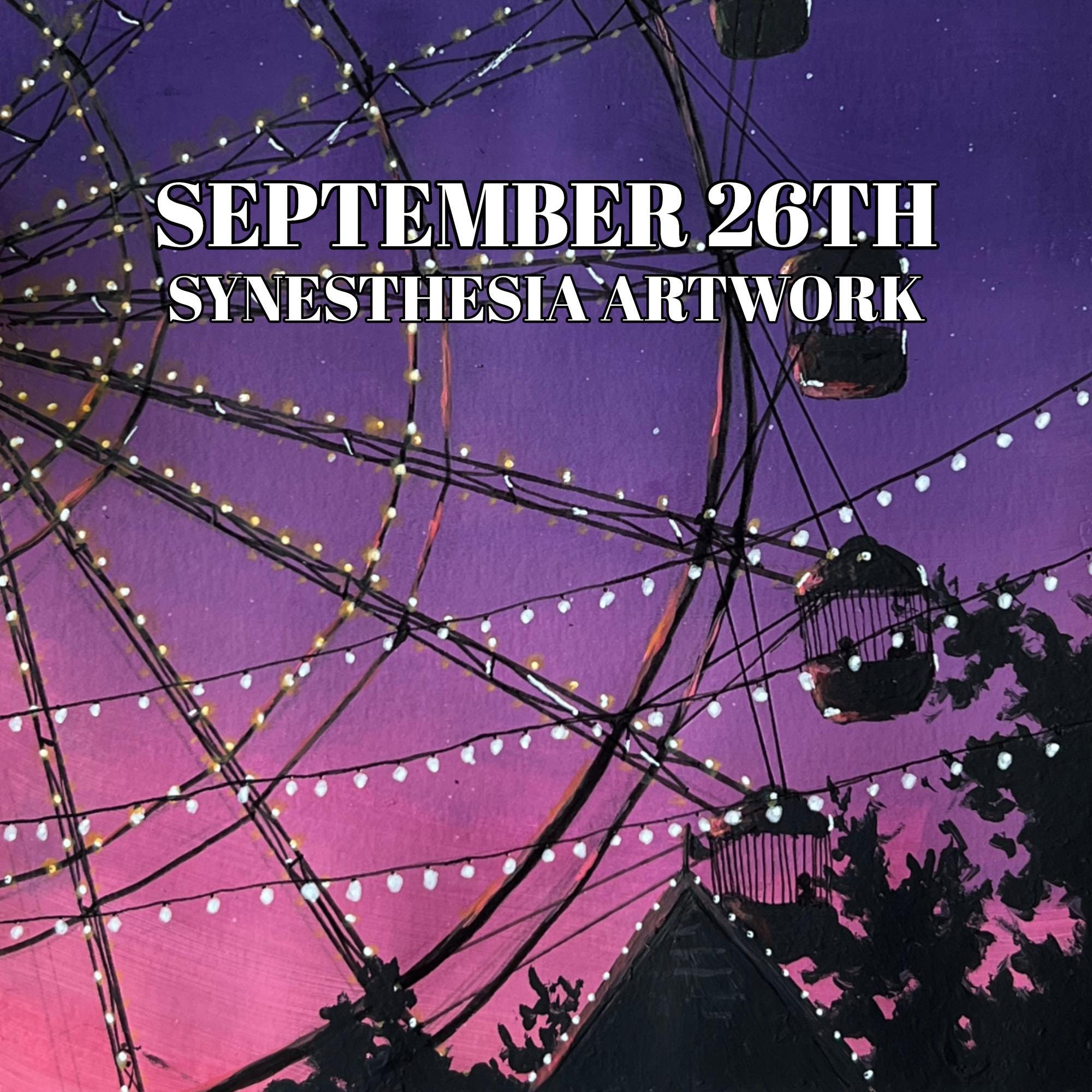September 26th Birthday Painting - Artwork - Hand Painted - Synesthesia Art - Gift -Present - Original Painting