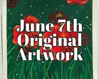 June 7th Birthday Painting - Synesthesia Art - Birthday Gift - Happy Birthday - Gift Idea