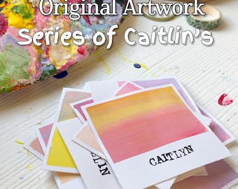Serie von Caitlin’s - 12 Namen - Synästhesie Kunstwerke