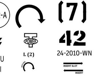 NCR Ranger helmet paint stencils