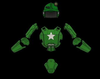 Wasteland Combat armor STL files