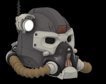 T-65 Power armor helmet STL FILES