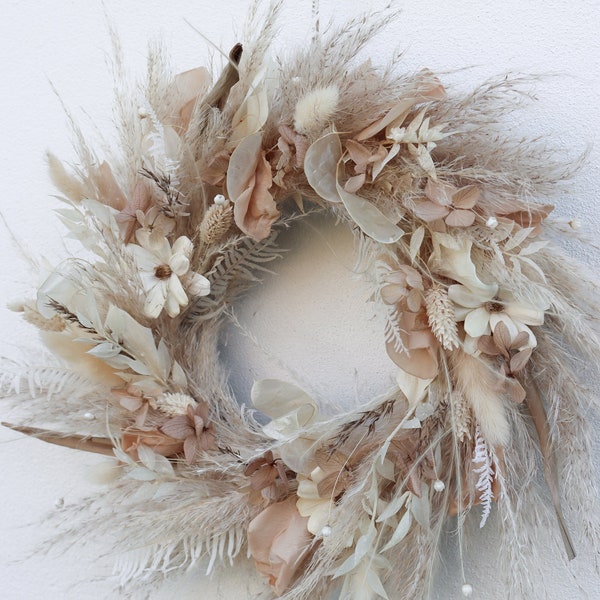 Dried Flower Wreath/Autumn Wreath/Wall Decoration/Neutral Wreath