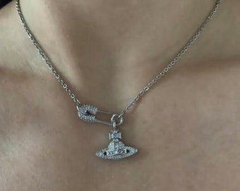 E*1様 [VivienneWestwood]LucrecePendantNec VIVIENNE WESTWOOD LUCRECE PENDANT SILVER •Measurements