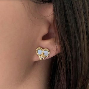 Vivienne Westwood Heart Earrings - Etsy