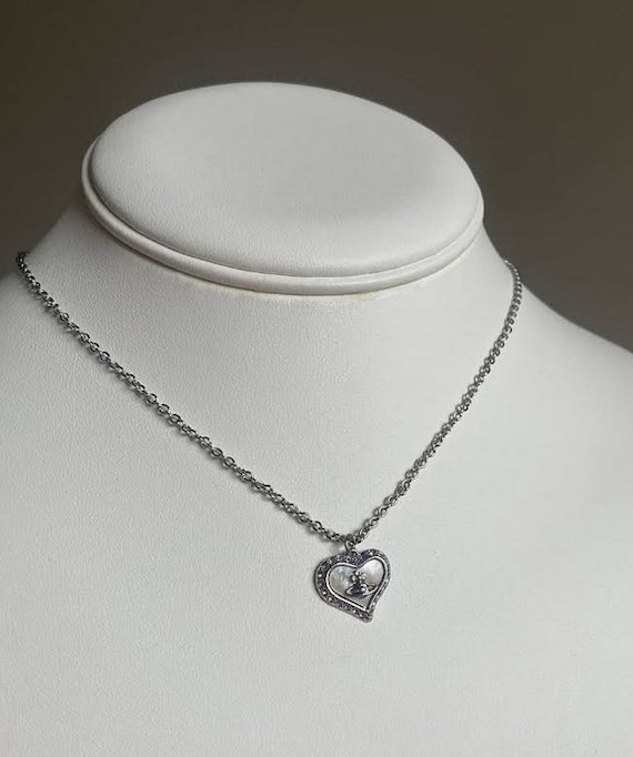 In Box Vivienne Westwood Silver Heart Necklace - Etsy