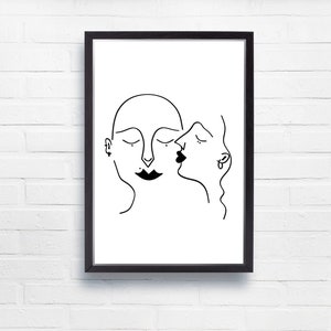 Pôster A5 &quot;O Beijo&quot;