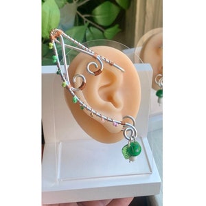 Forest Green Elf Cosplay Pointed Fairy/Faerie Ear Cuffs for Costumes