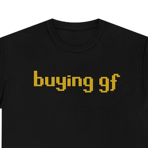 Classic Old School RuneScape &quot;Buying GF&quot; graphic t-shirt