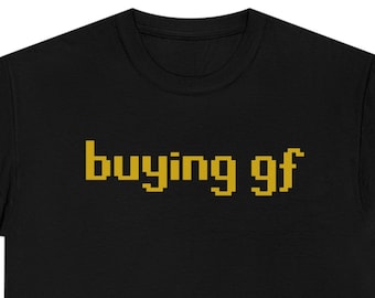 Classic Old School RuneScape "Buying GF" graphic t-shirt
