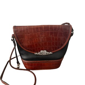 Vintage Brighton CROCO Leather Bag image 7