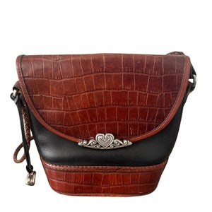 Vintage Brighton CROCO Leather Bag