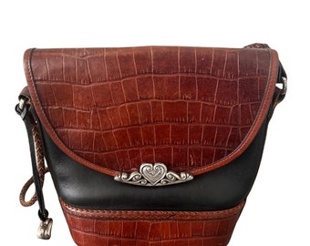 Vintage Brighton CROCO Leather Bag