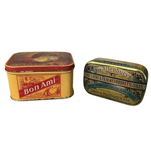 Vintage Bon Ami | Allenbury’s Gylcerine & Black Currents Pastilles Boxed Tin Lot