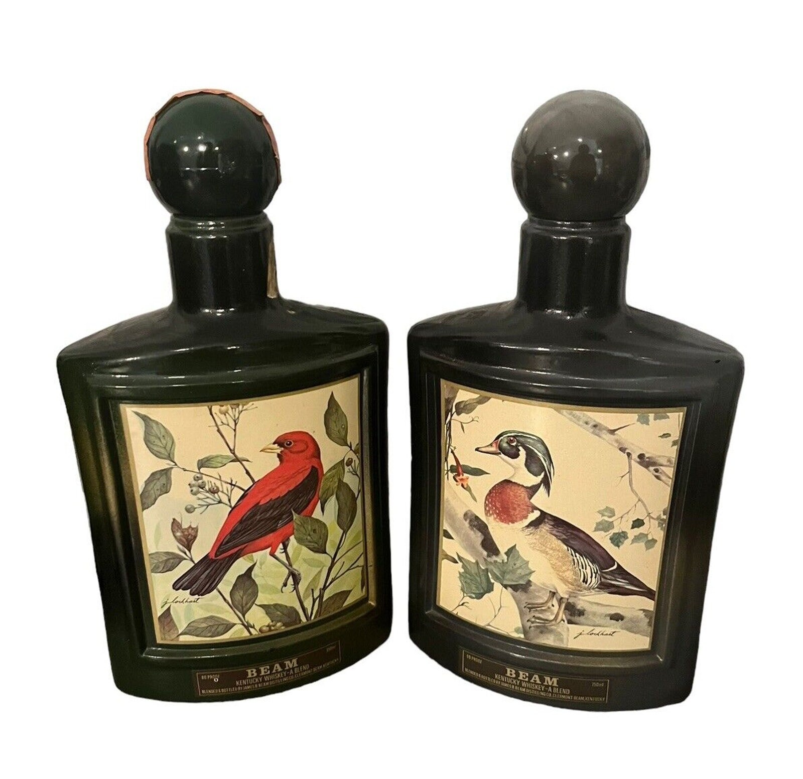 Middle Finge Duck Bottle, 10oz Glass Statue Wine Bottle