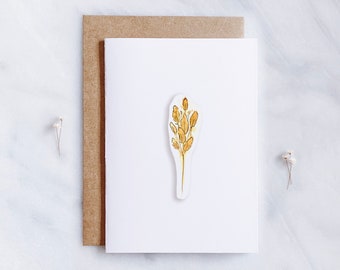 Watercolor Card • Minimal Plant Lover • Card Blank Card • Any Occasion Card • Plant Lover Birthday Card