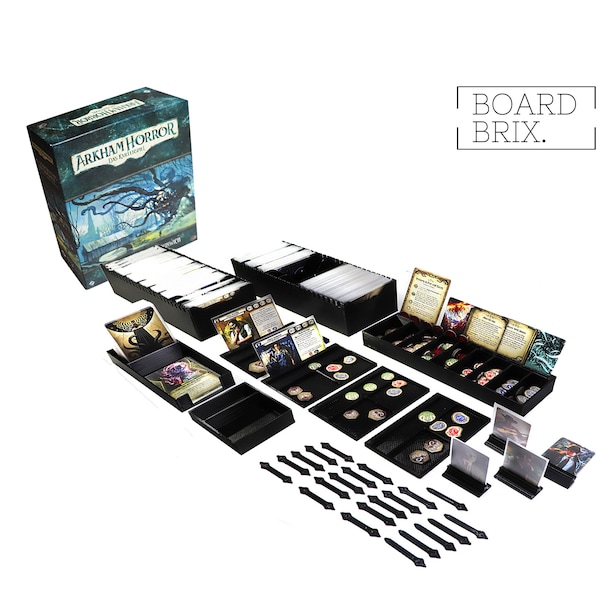 Arkham Horror LCG 3D printed Board Game Insert Premium Quality | Upgrades | Dashboard | Stands | Arrows | Encounter Card Dispenser |