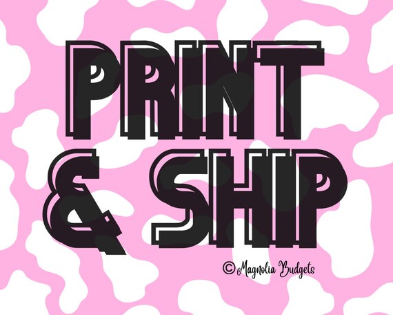 Print and Ship Printables Add On - Etsy