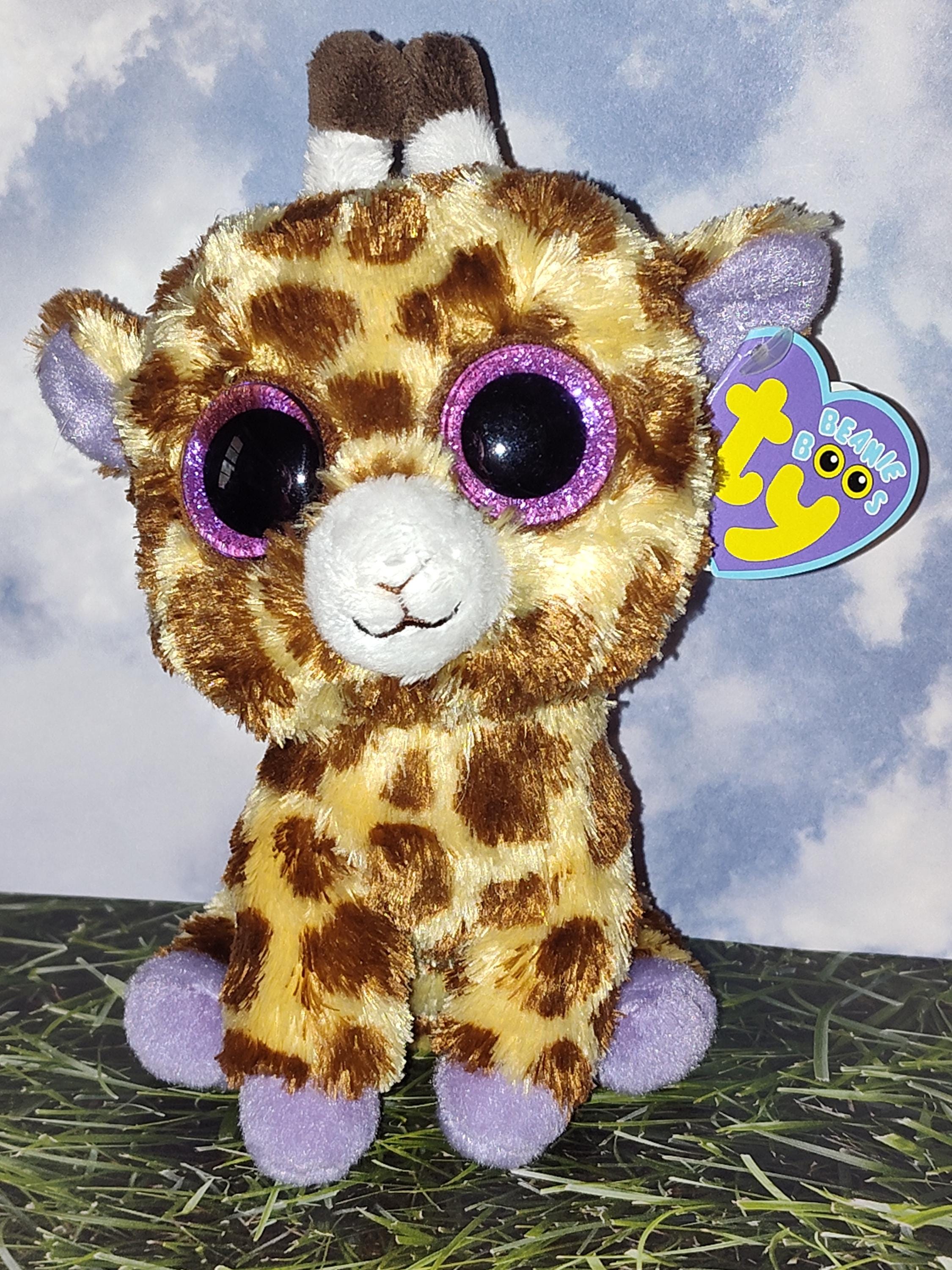 Stuffed Plush Safari Giraffe Beanie Boo TY Beanie Boos SAFARI The