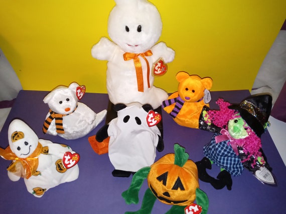 Ty Halloween Beanie Babies Bundle Mwmts - Etsy