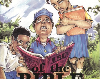 ABC della Bibbia, libro per bambini neri, libro dell'alfabeto cristiano