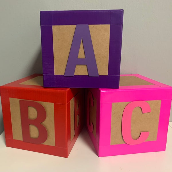 Block Centerpiece Etsy