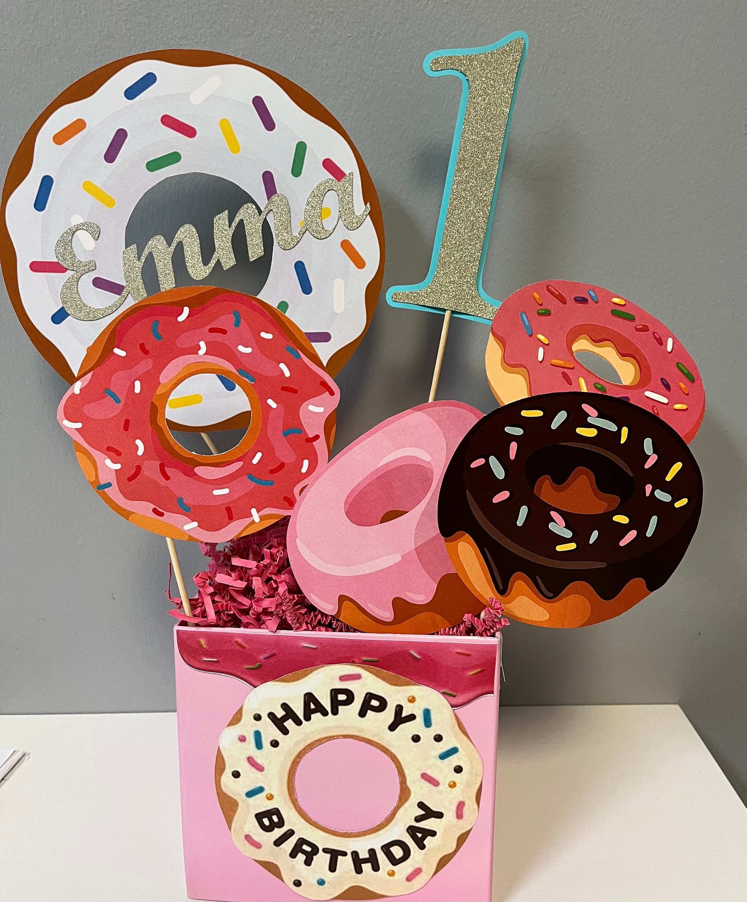 Donut Centerpiece Donut party supplies Donut theme