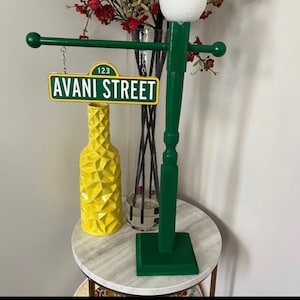 Street Sign Lamp Post 21 inch Centerpiece