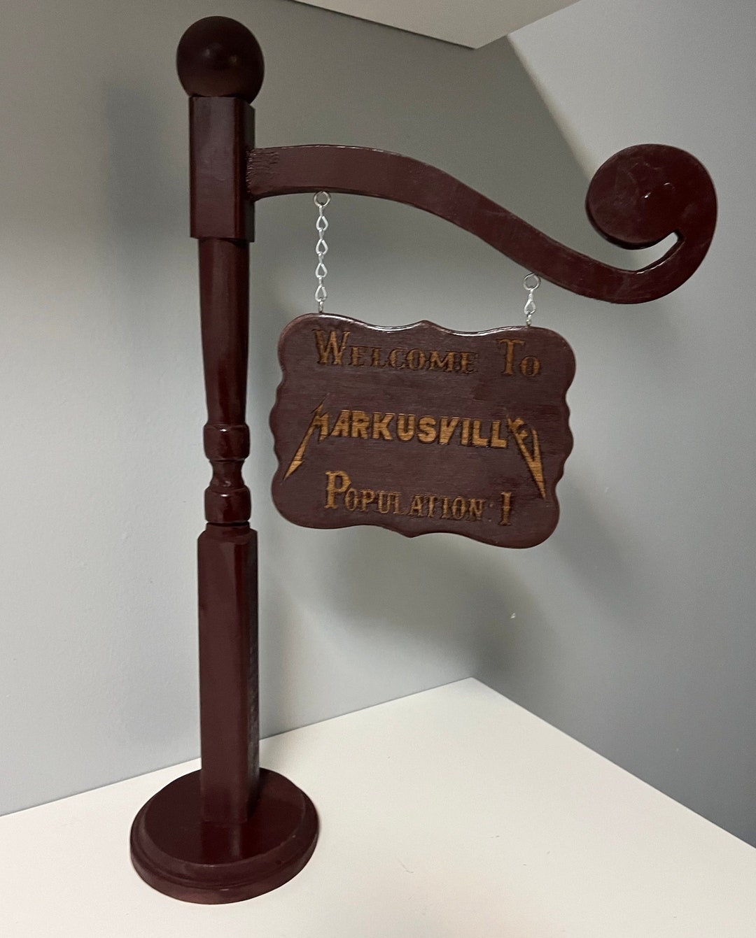 Street Sign Lamp Post Trolley Station Lamp Post 21 Inch Etsy