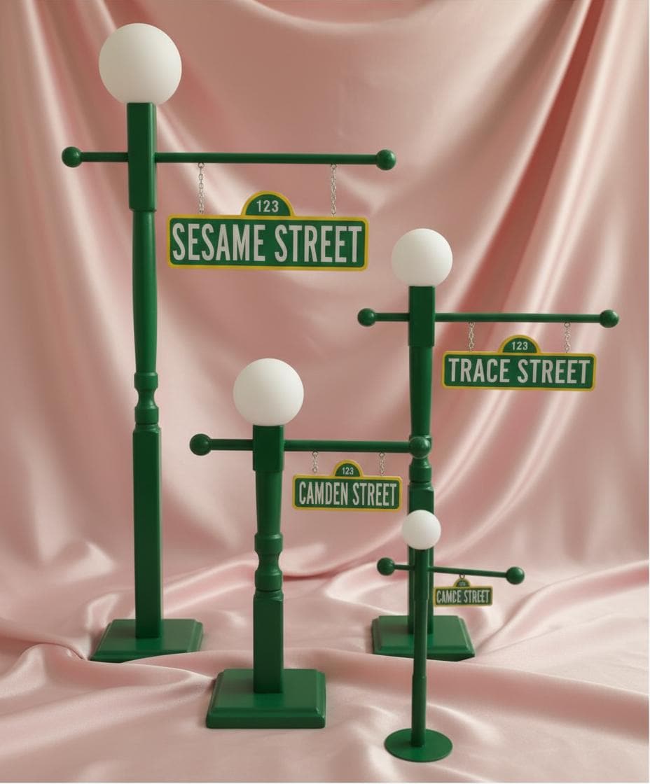 Lamp Post Street Sign 21 Inch Centerpiece - Etsy