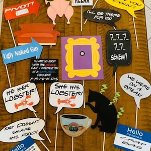 FRIENDS Themed Photo Props, Freunde Partyzubehör, Freunde inspiriertes Partydekor