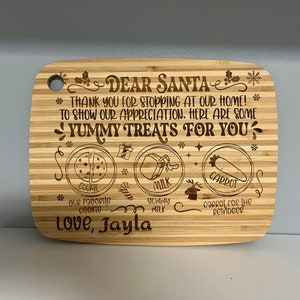 Santa’s Treat Custom Wooden Board