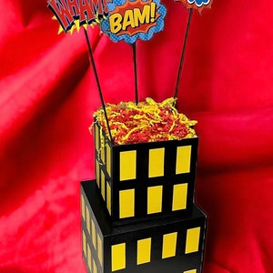 Superhero City Inspired Centerpiece
