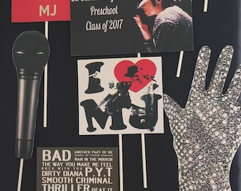 Musik Thema Foto Requisiten | Geburtstags-Fotostand-Requisiten | Party Foto Requisiten Set | Benutzerdefinierte Party Dekor | Event-Requisiten | Retro Party Thema