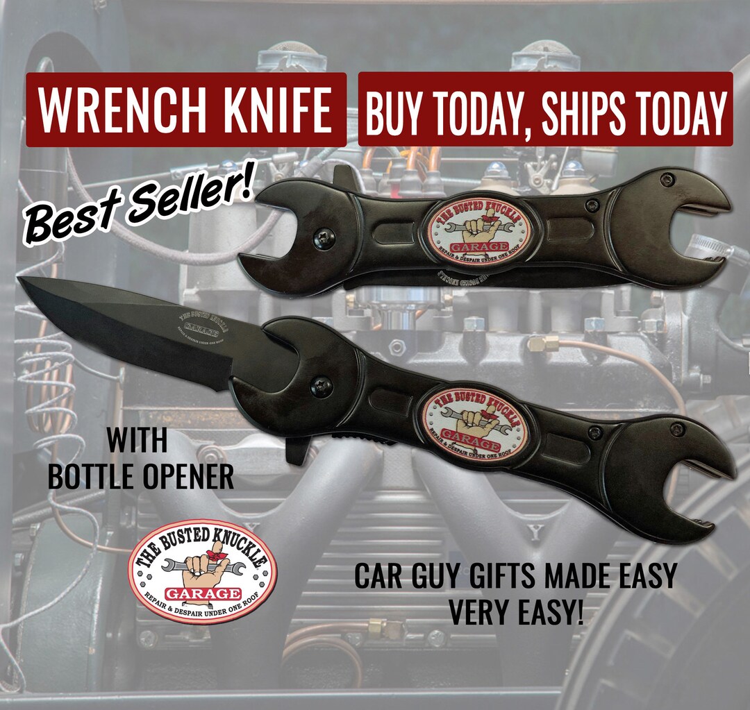 Unique Mechanic Carguy Gift / Wrench Knife / Busted Knuckle Etsy