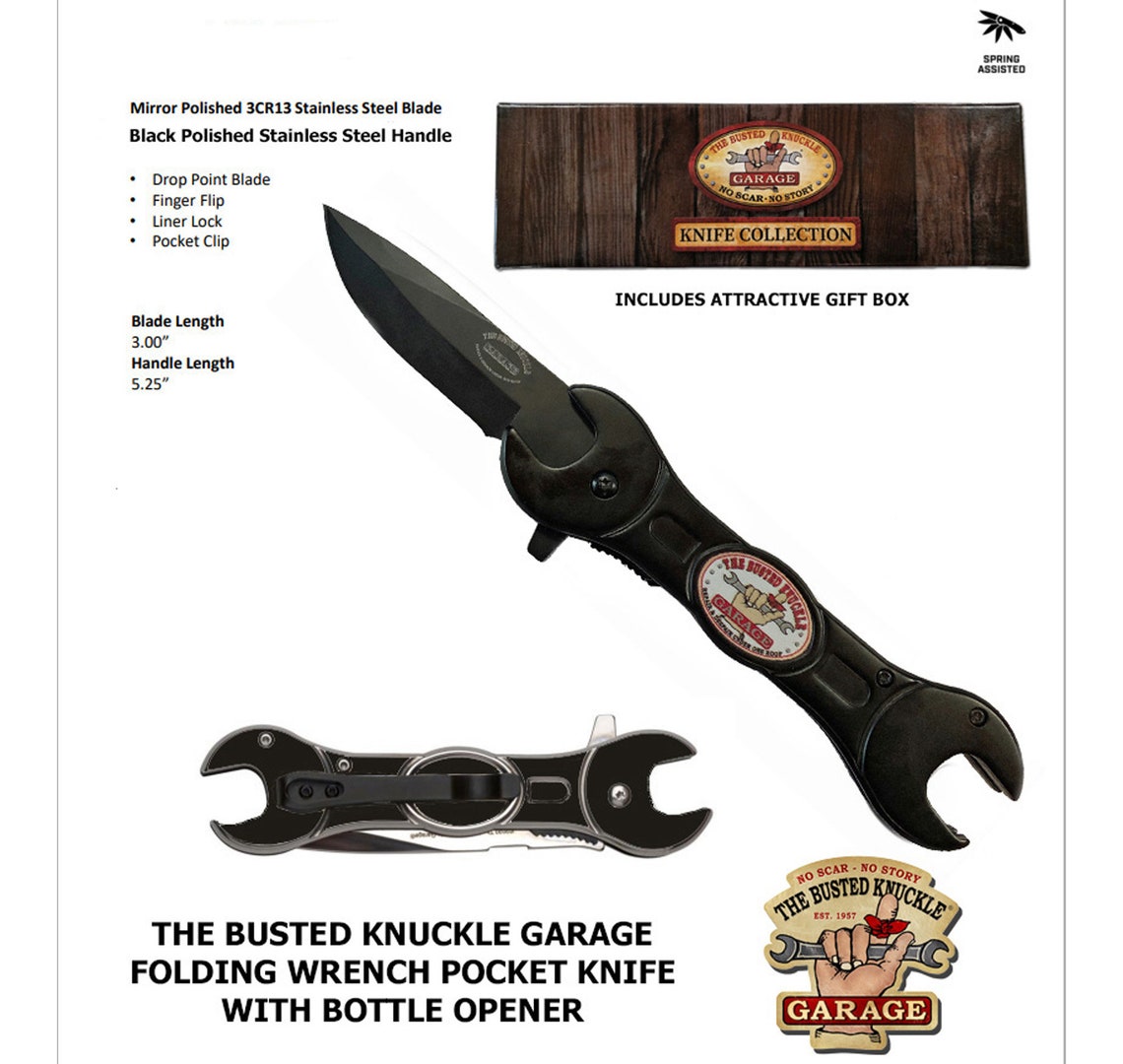 Unique Mechanic Carguy Gift / Wrench Knife / Busted Knuckle Etsy