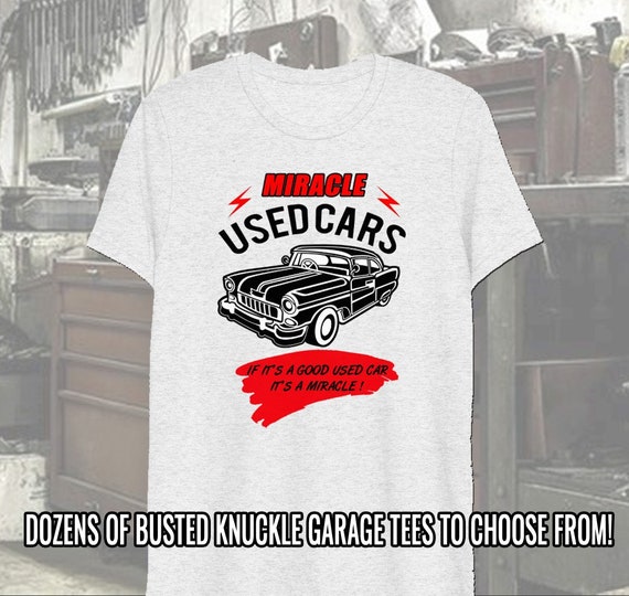 Carguy Mechanic T-shirt, Dozens to Choose From the Busted Knuckle