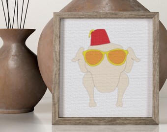 Turkey Friends - Cross stitch pattern PDF format