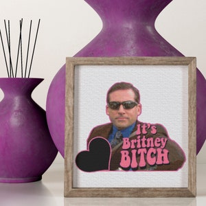 It&#39;s Britney Meme Michael Scott The Office - Cross stitch pattern PDF format