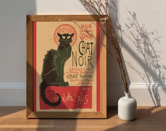 Chat Noir - Cross stitch pattern PDF format