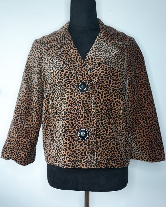 Y2K Leopard Print Jacket