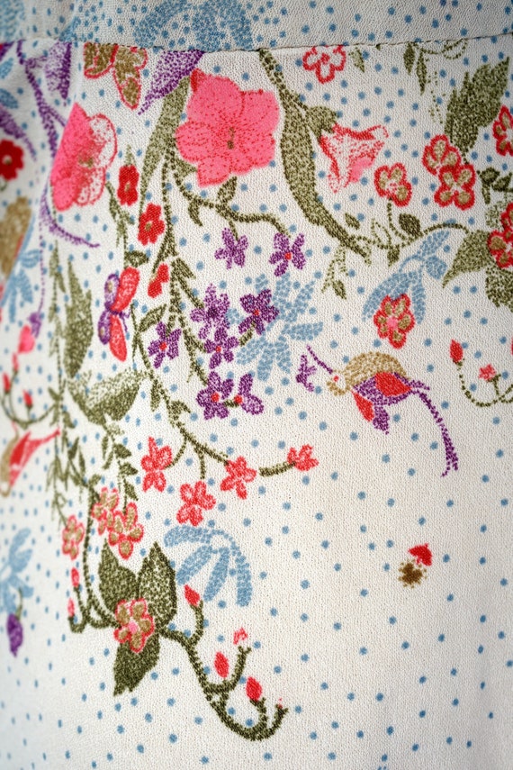 Pretty 1970s Floral Dress - image 2