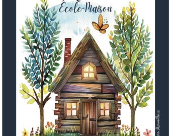 Homeschool Planner | Full printable PDF for families - homeschool - Quebec