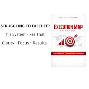 Execution Map Framework | Turn Ideas Into Action | Business Planning System | Productivity & Strategy Tool | Entrepreneur Planner PDF