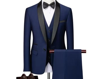 SUIT FOR MEN, Blue Suit For Men, Wedding Suits, Grooms and Groomsmen Suits, Partywear Suits, Slim Fit Suit